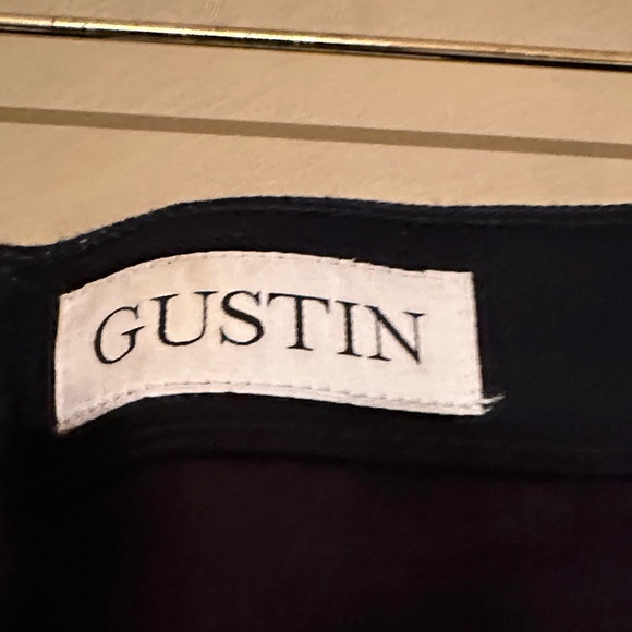 Gustin Dark Indigo Blue Selvedge Denim Straight Men's Jeans size 33 - Picture 2 of 8